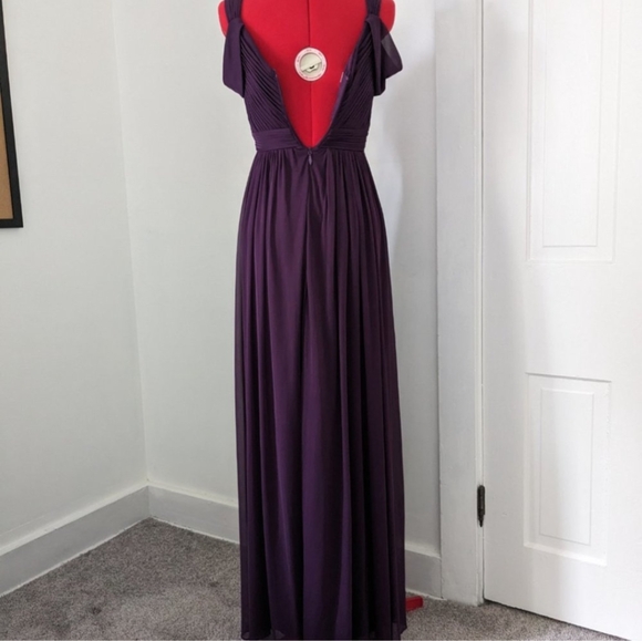 Azazie Calla Dress in Grape, size 2 - Picture 6 of 12